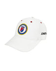 PRE-ORDER 2026 Haiti National Soccer Team Football Cap White featuring embroidered team crest on front and SAETA logo on side. Ideal fan accessory.