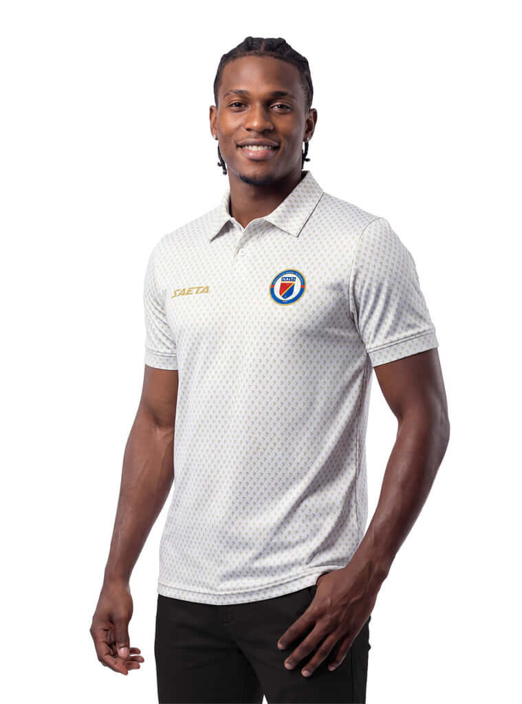 2026 Hotel Men's Haiti Soccer Team Polo Shirt White