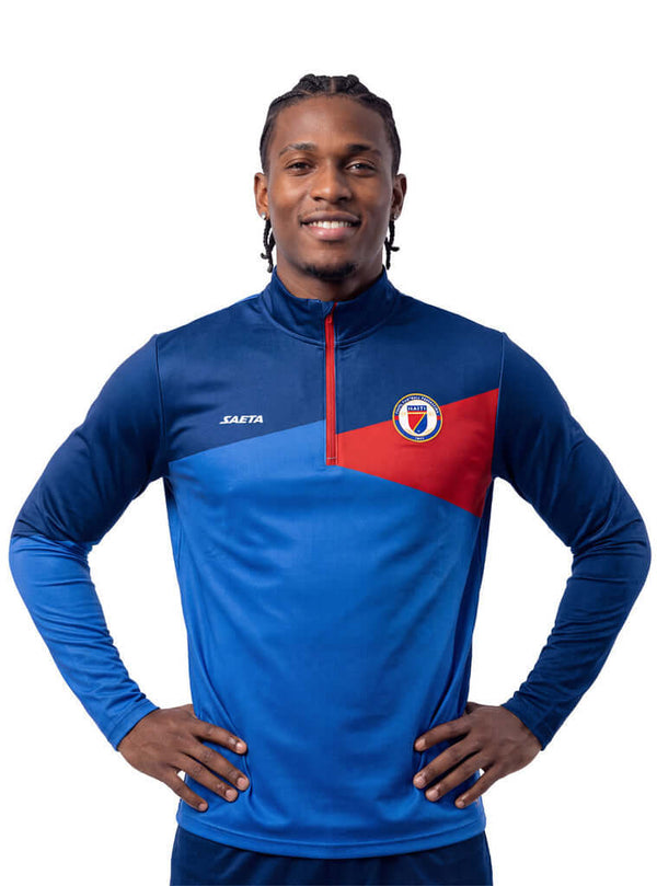 PRE-ORDER 2026 Training Haiti National Soccer Team Zip Pullover